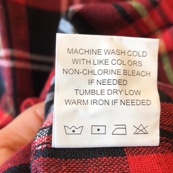 Plaid Button-Down Flannel Women’s Top - Picture 8 of 9